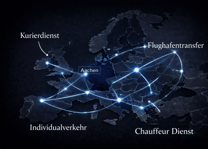 Europaweite Fahrten mit Premium Fahrdienst ab Aachen